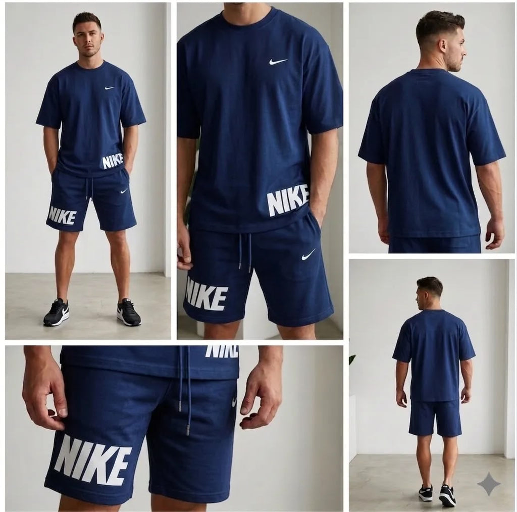 men Nike dri fit beige co-ord set-2pcs