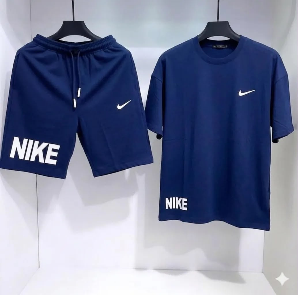 men Nike dri fit beige co-ord set-2pcs
