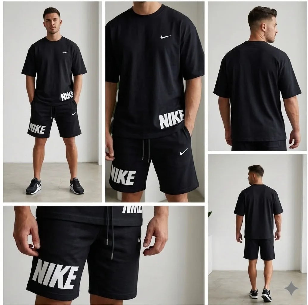 men Nike dri fit beige co-ord set-2pcs