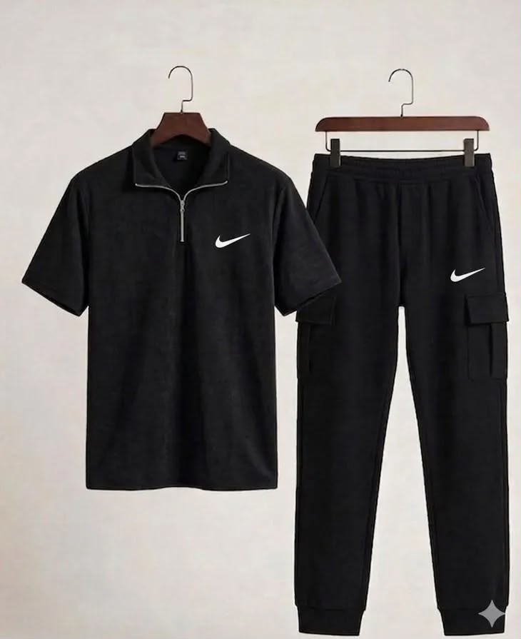 men casual Nike t-shirts and jogger pants 2pcs set