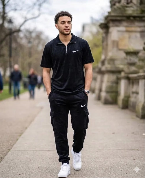 men casual Nike t-shirts and jogger pants 2pcs set