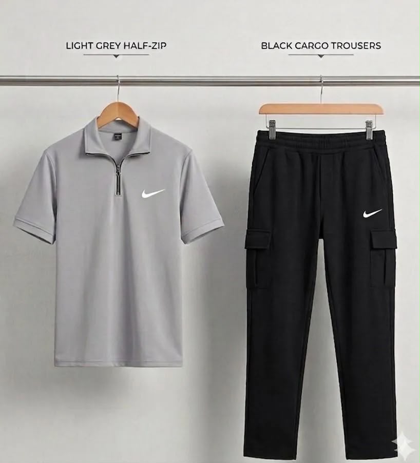 men casual Nike t-shirts and jogger pants 2pcs set